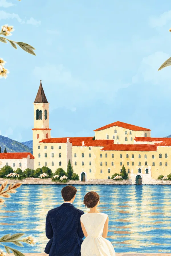 Lago e abbazia