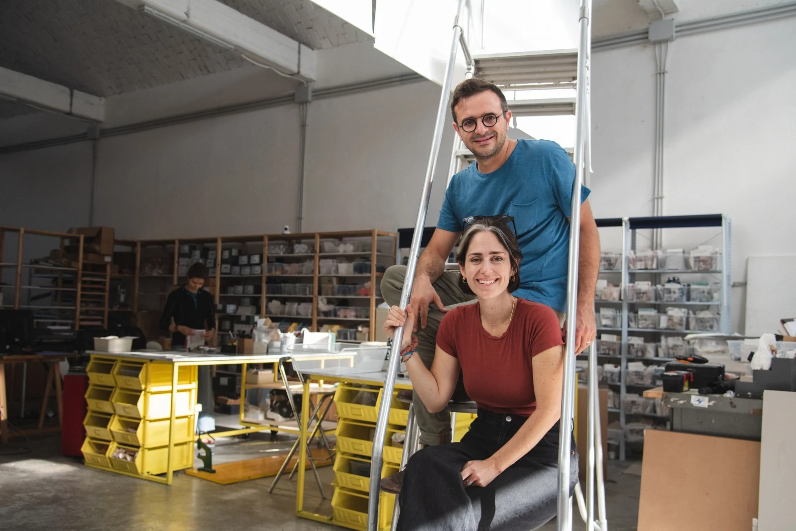 Il team Pop the Question nel laboratorio