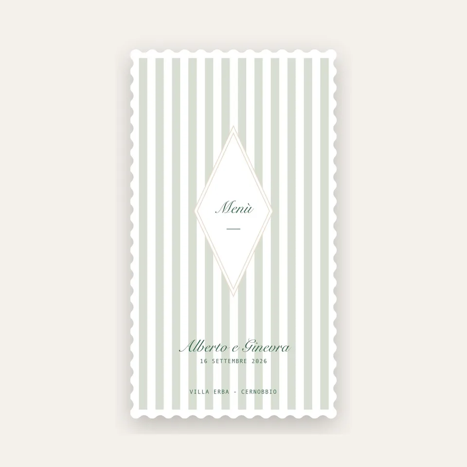 Menu Premium lungo sagomato