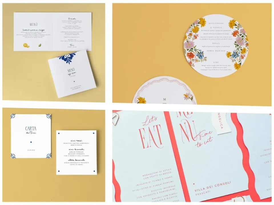 menù di nozze impeccabile Pop the Question