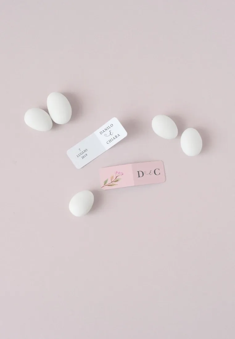 Bigliettino confetti doppia Anta