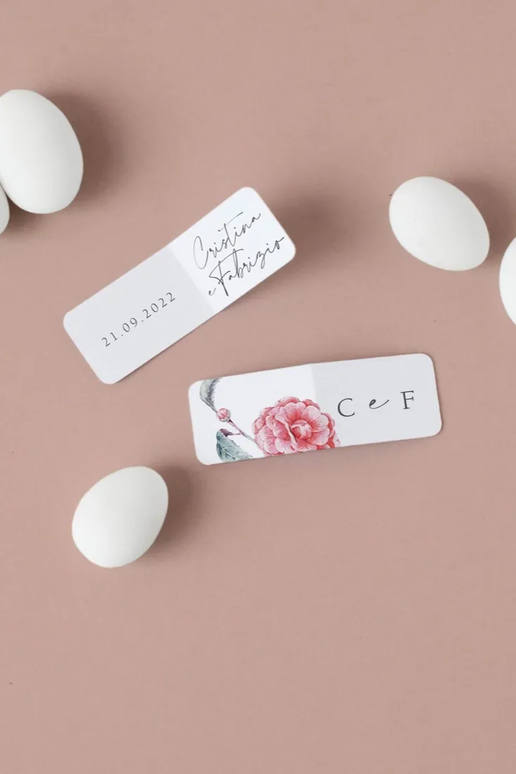 Bigliettino confetti doppia Anta