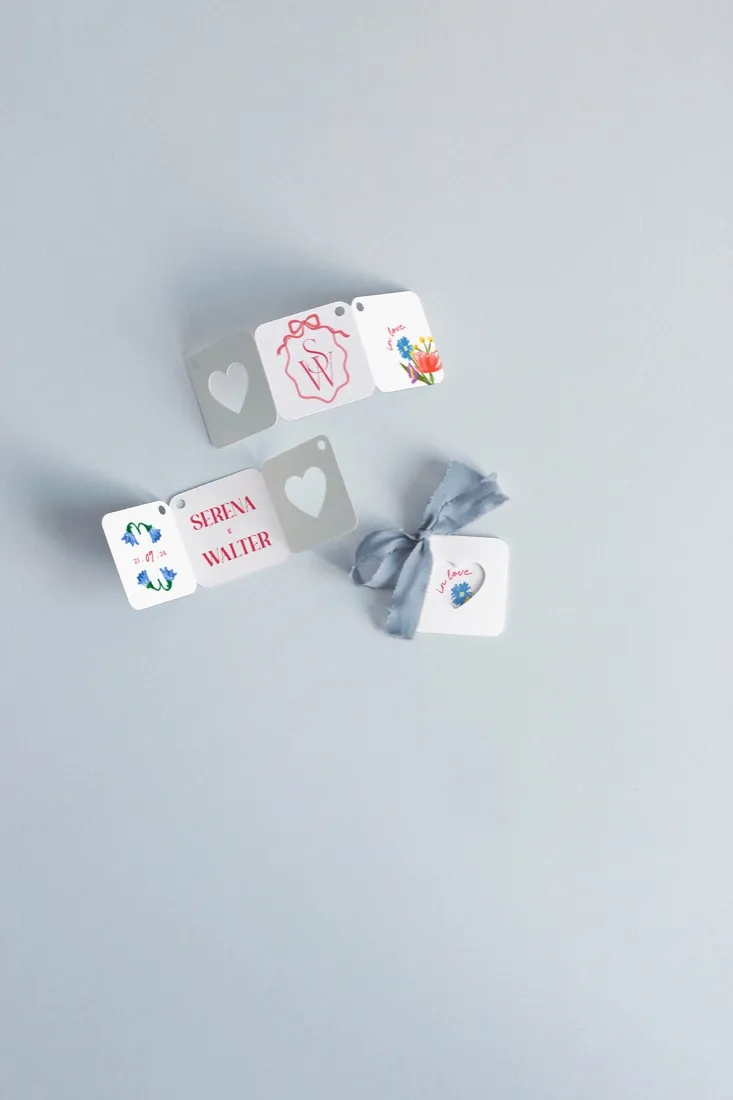 Biglietto Bomboniera 3 Ante