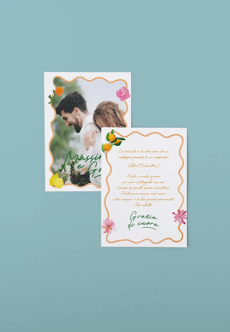 Biglietto di Ringraziamento Fotografico 10×15