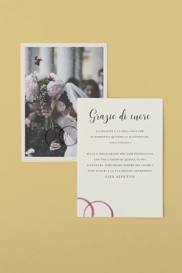Biglietto di Ringraziamento Fotografico 10×15