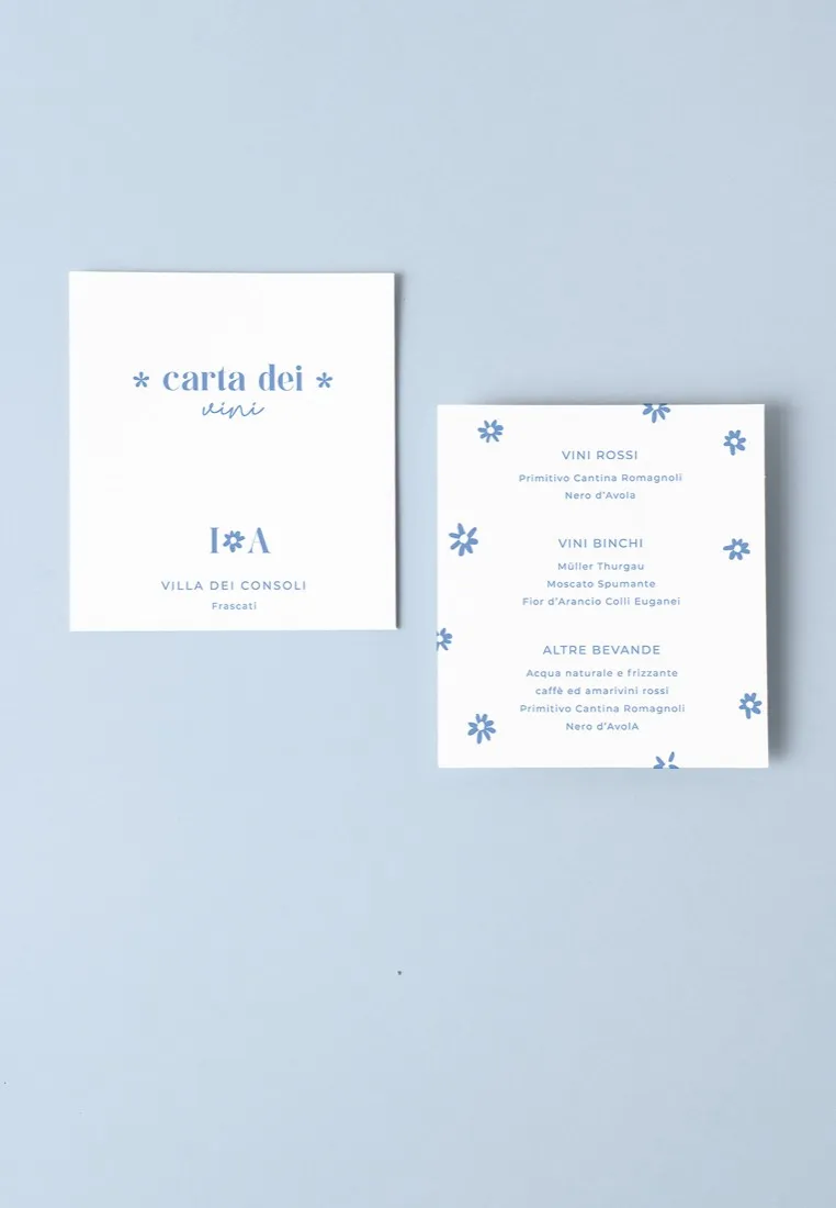 Menu Carta dei Vini