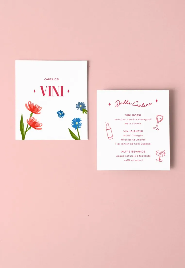 Menu Carta dei Vini