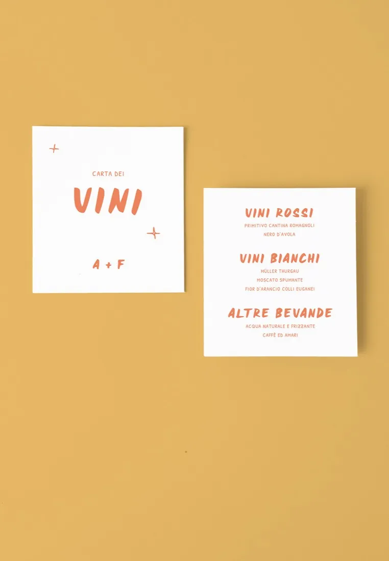 Menu Carta dei Vini