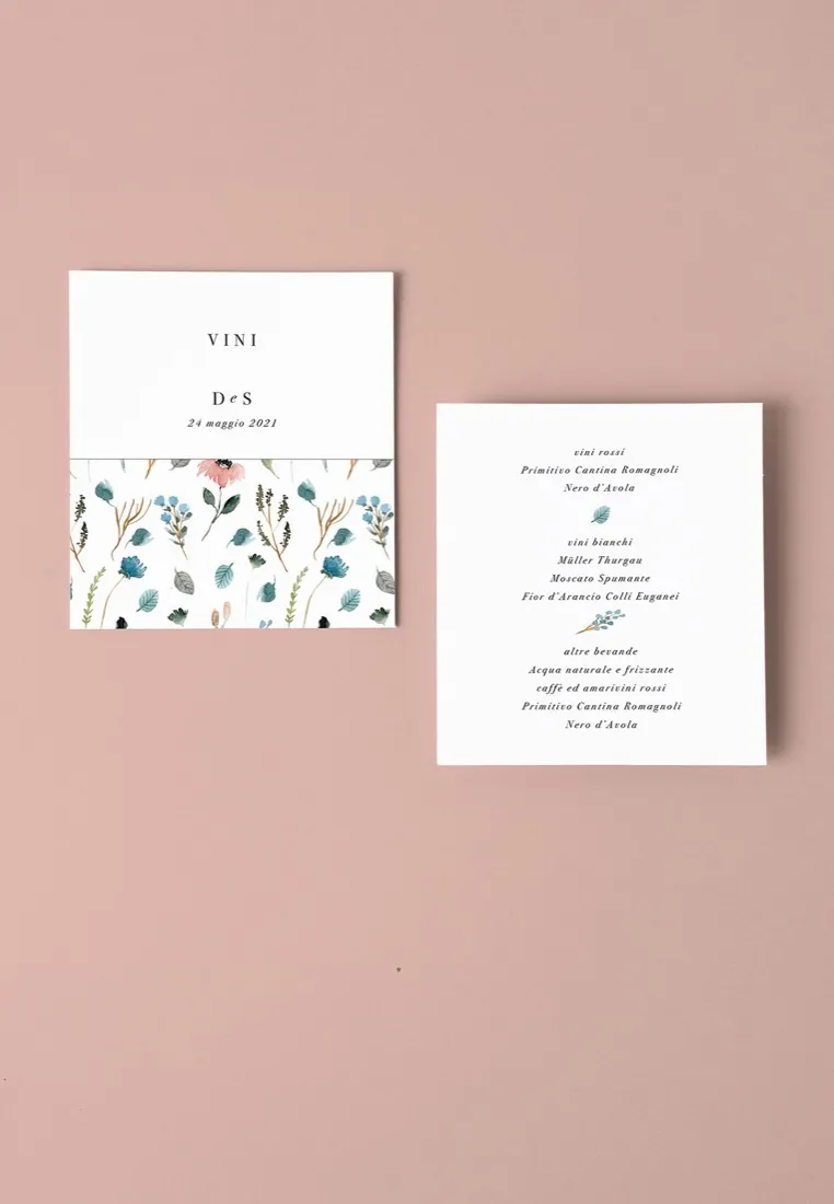 Menu Carta dei Vini