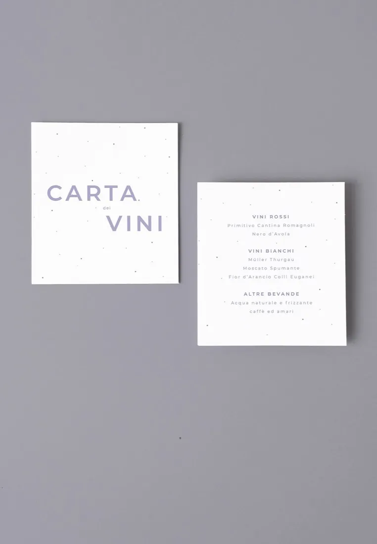 Menu Carta dei Vini