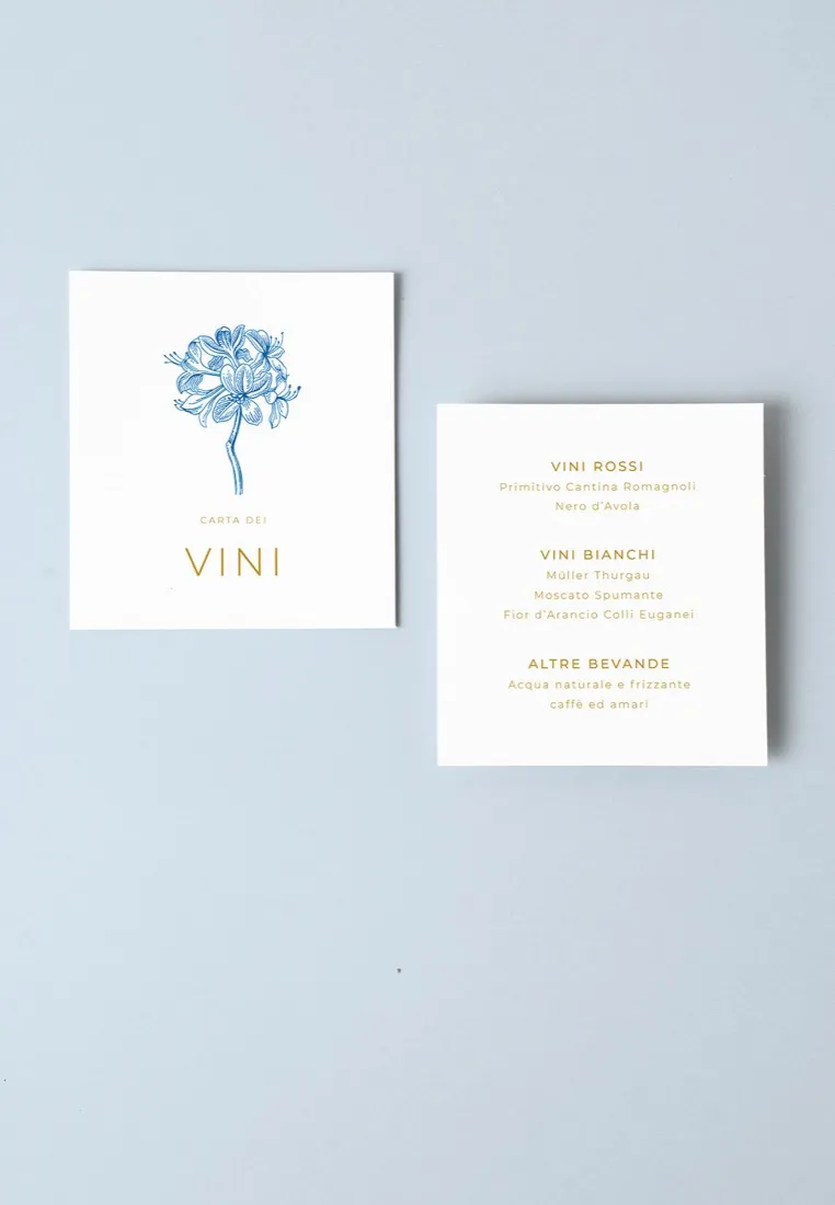 Menu Carta dei Vini