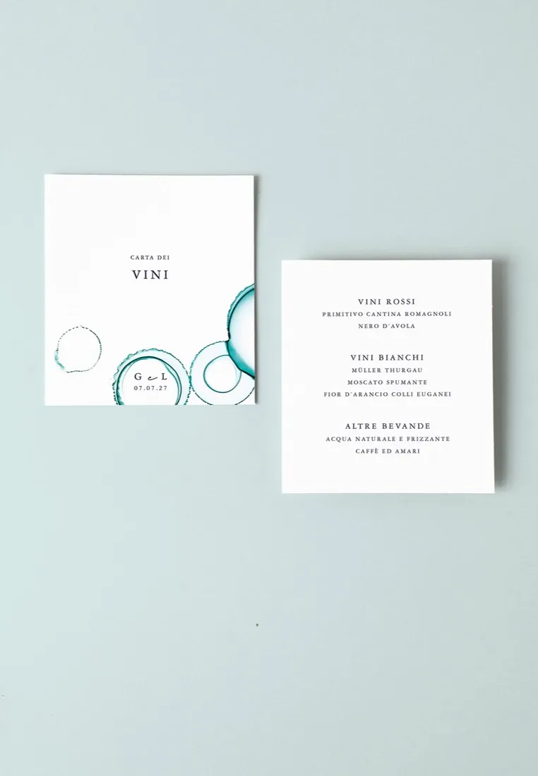 Menu Carta dei Vini