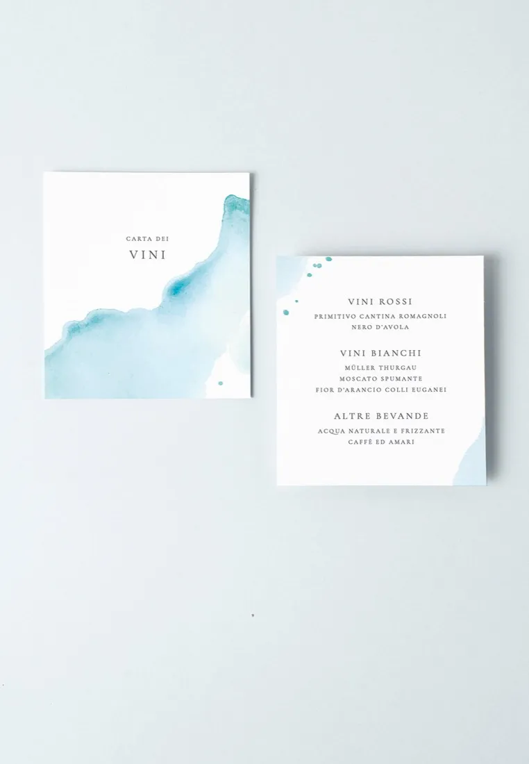Menu Carta dei Vini