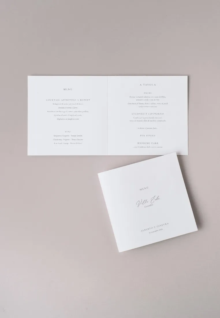 Menu Quadrato doppia anta