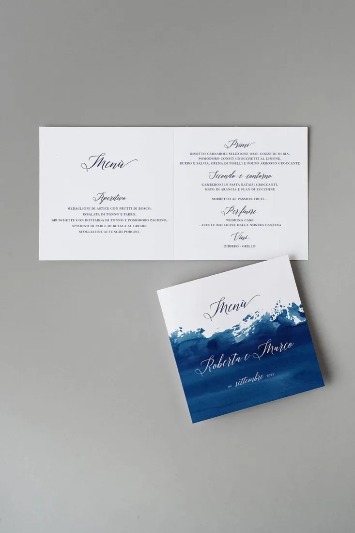 Menu Quadrato doppia anta