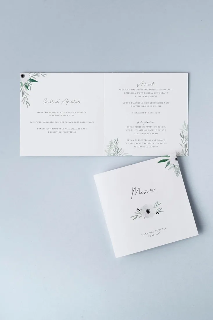 Menu Quadrato doppia anta
