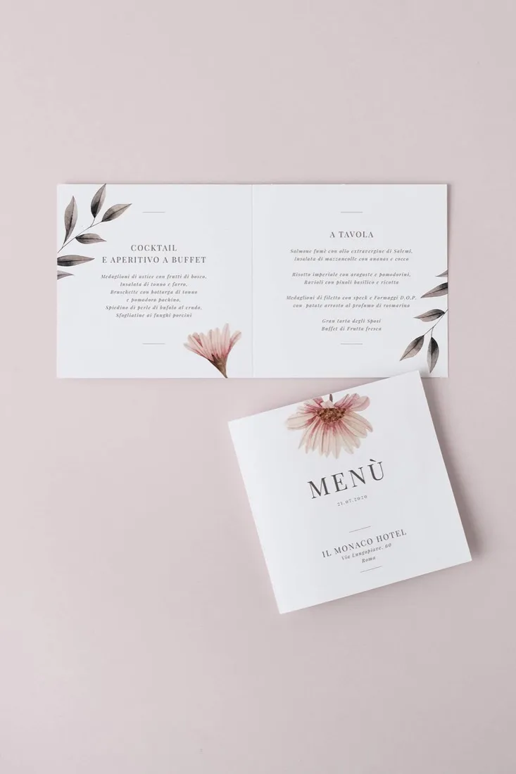 Menu Quadrato doppia anta