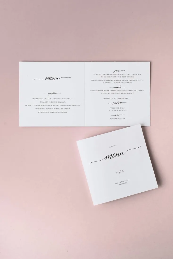 Menu Quadrato doppia anta