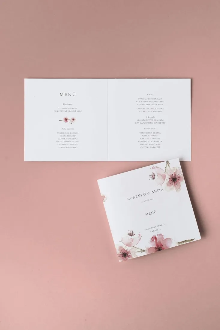 Menu Quadrato doppia anta