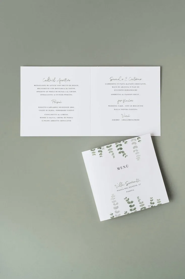 Menu Quadrato doppia anta