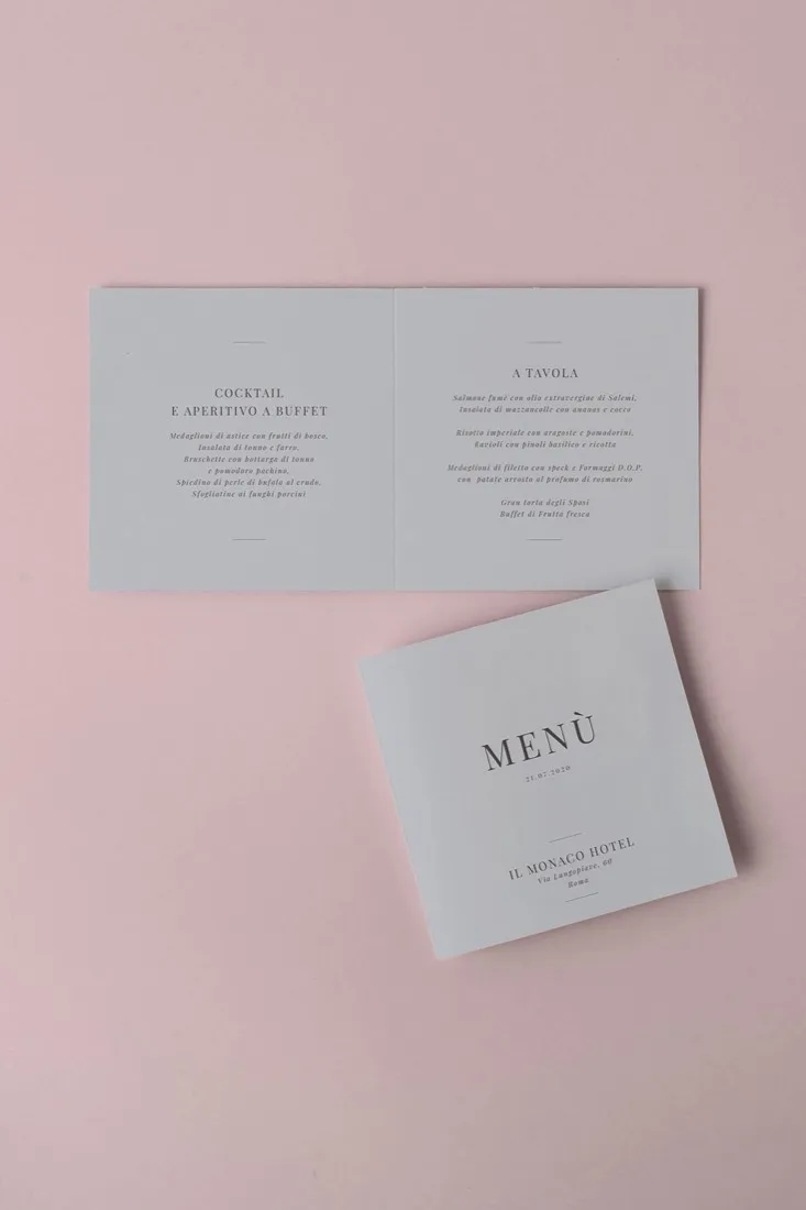 Menu Quadrato doppia anta