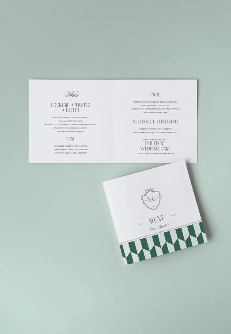 Menu Quadrato doppia anta