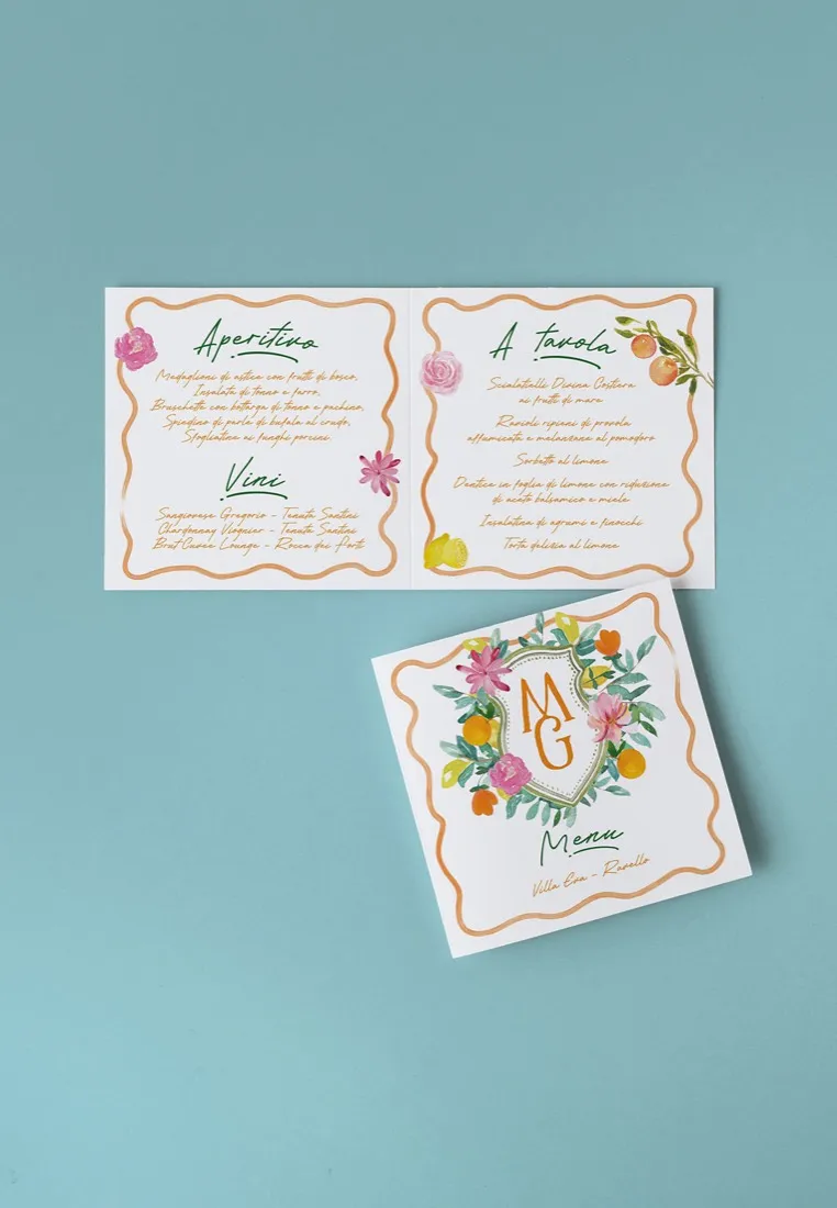Menu Quadrato doppia anta