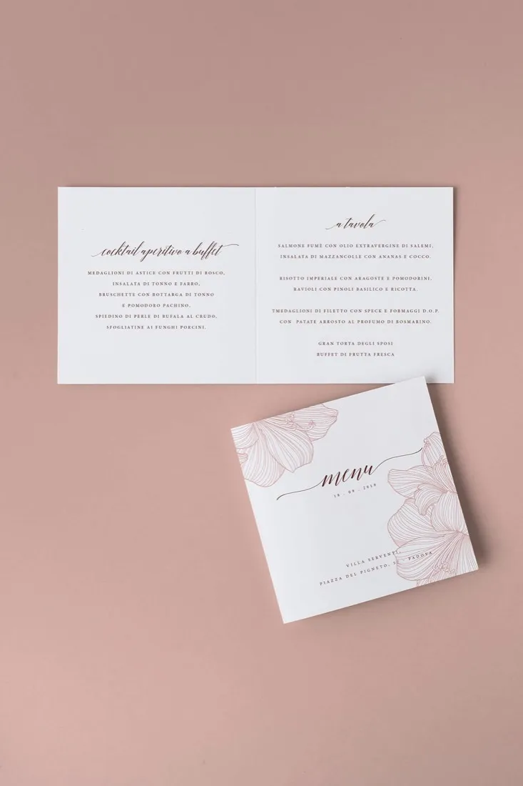 Menu Quadrato doppia anta