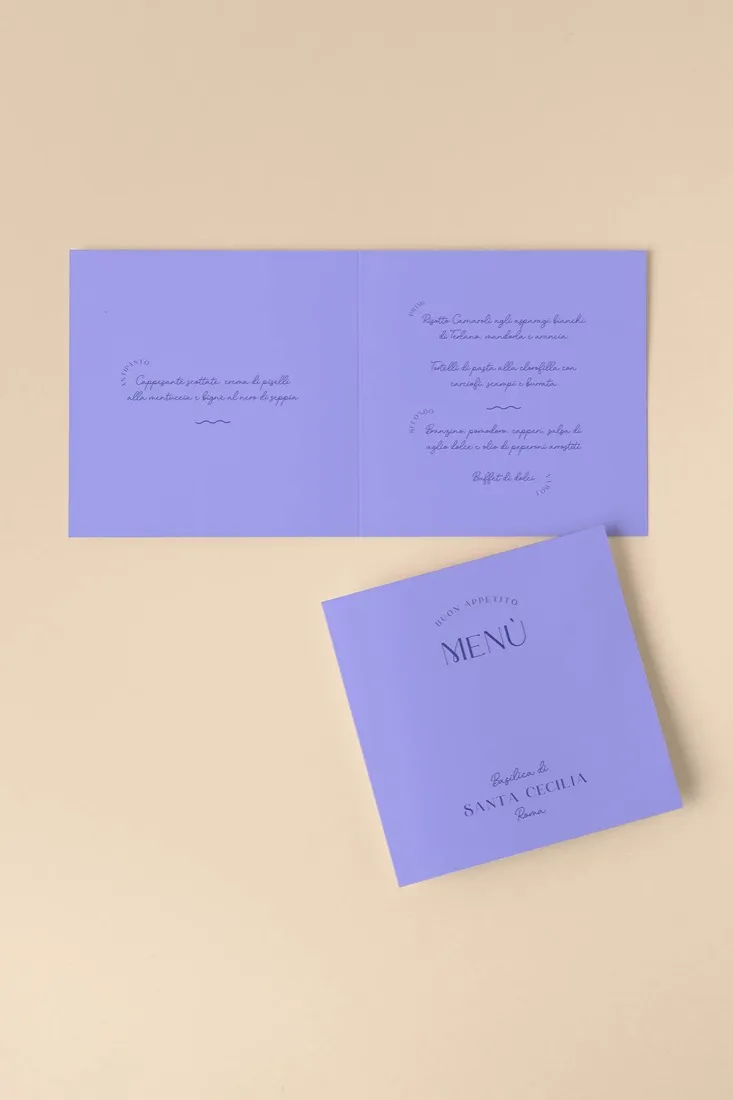 Menu Quadrato doppia anta