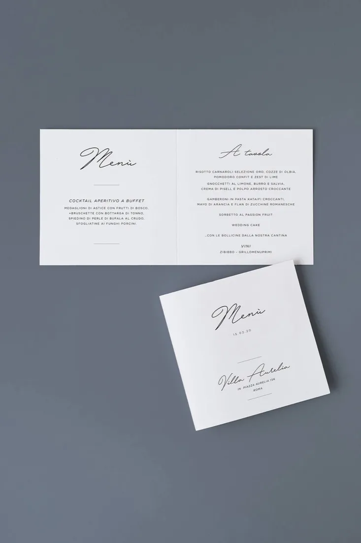 Menu Quadrato doppia anta