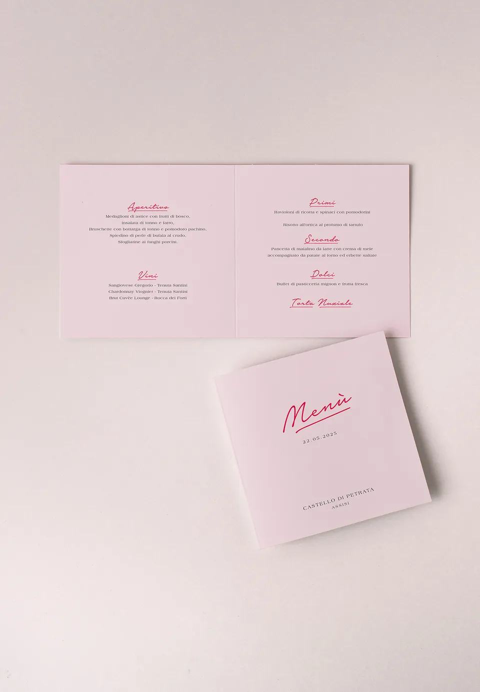 Menu Quadrato doppia anta