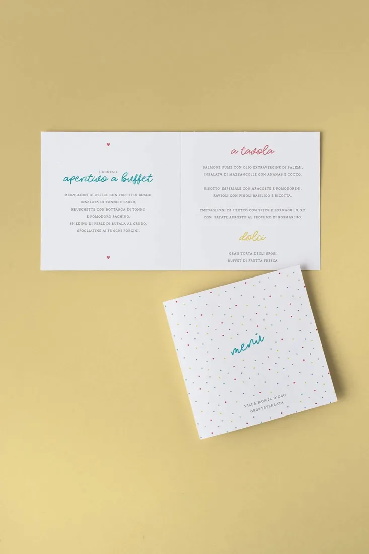 Menu Quadrato doppia anta