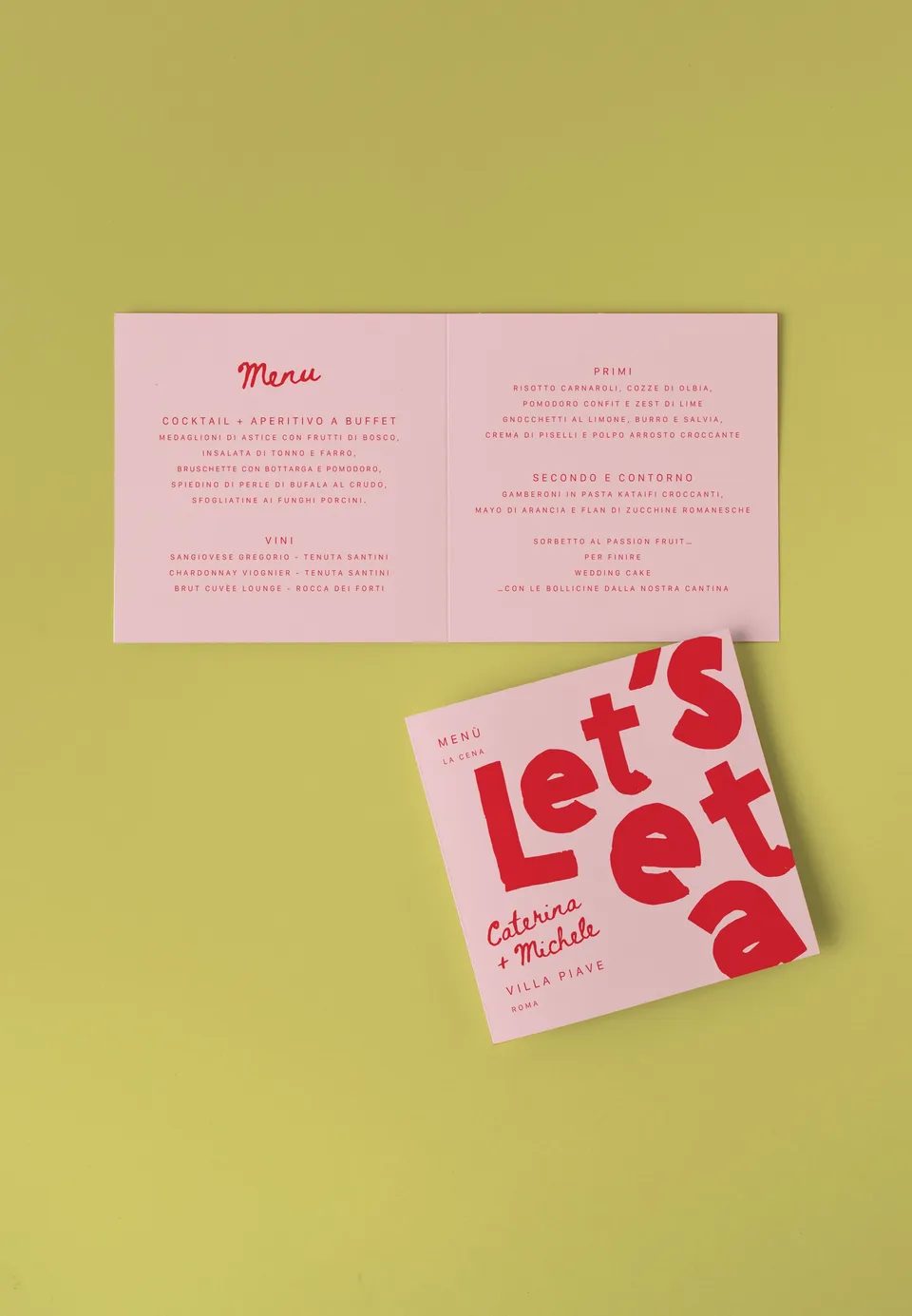 Menu Quadrato doppia anta