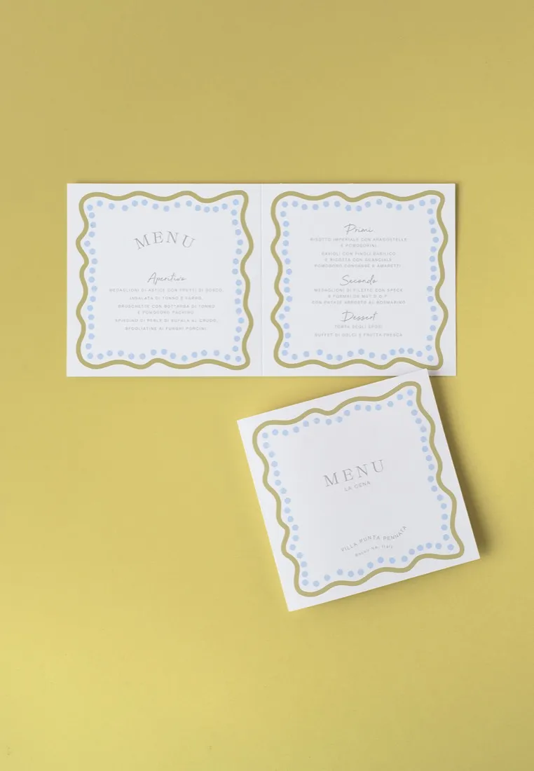 Menu Quadrato doppia anta