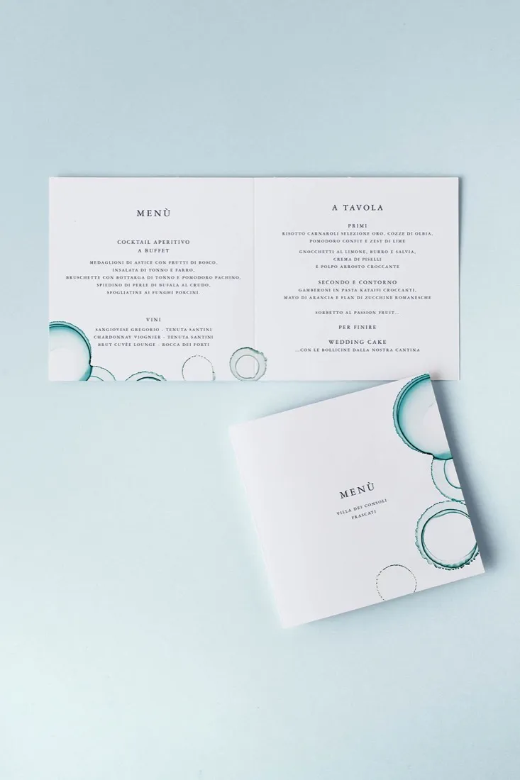 Menu Quadrato doppia anta