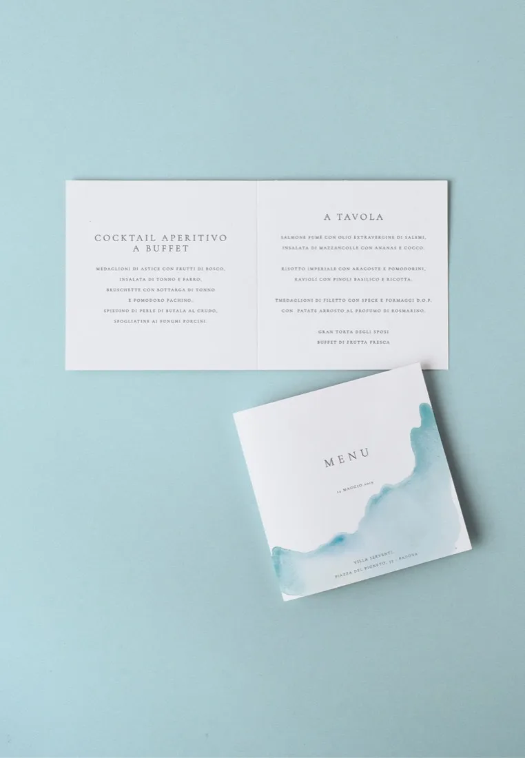 Menu Quadrato doppia anta