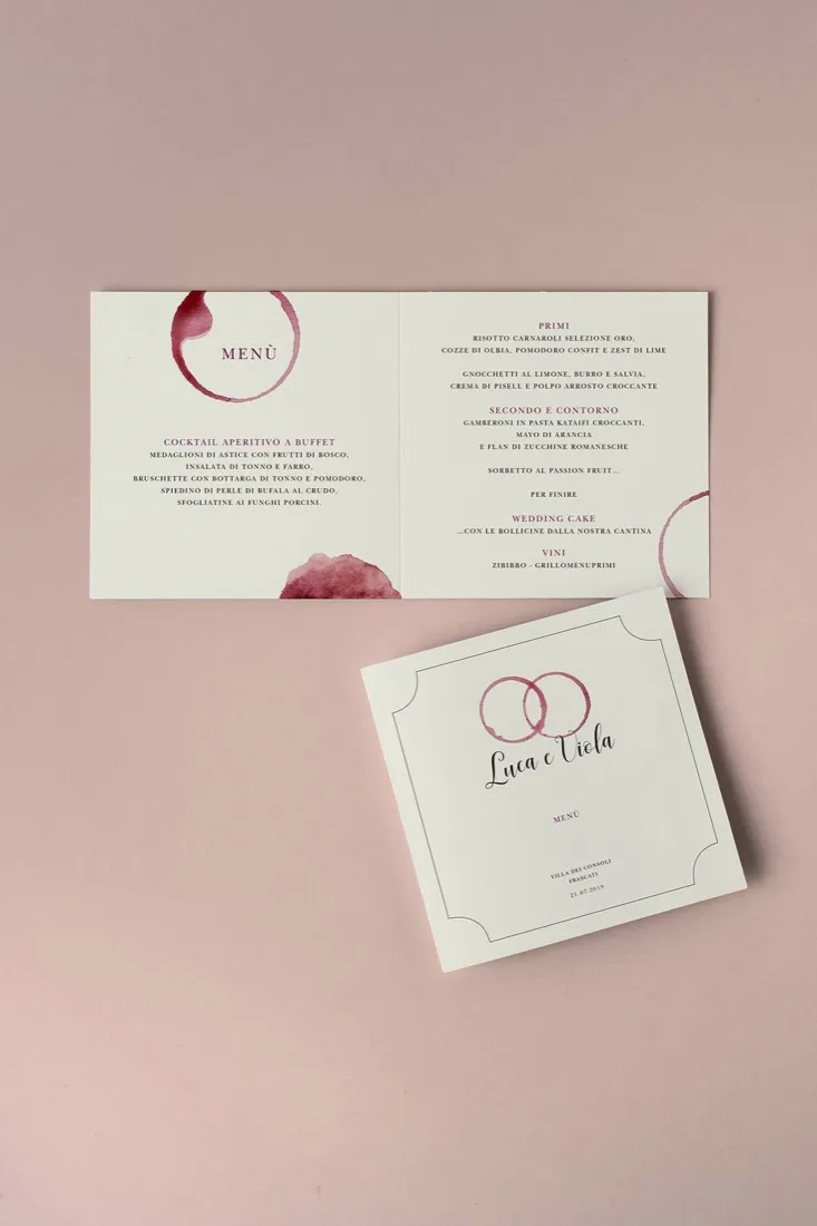 Menu Quadrato doppia anta
