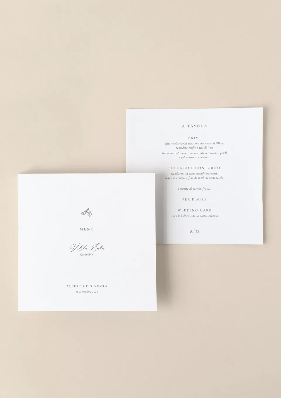 Menu Quadrato
