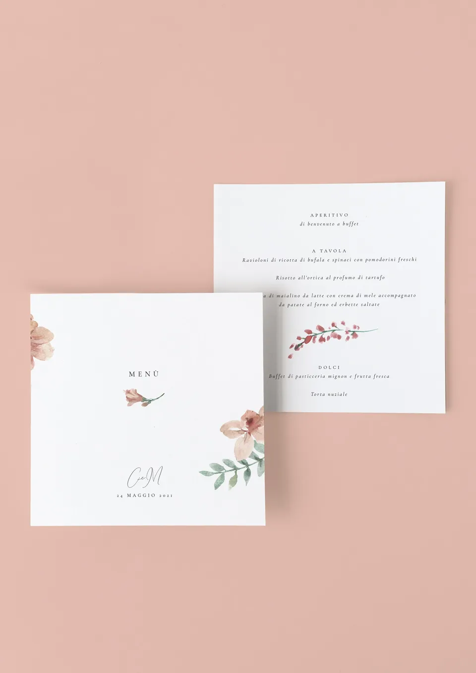 Menu Quadrato Stile Autumn is the new spring