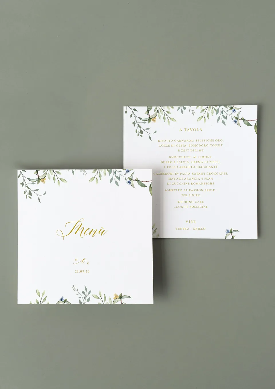 Menu Quadrato