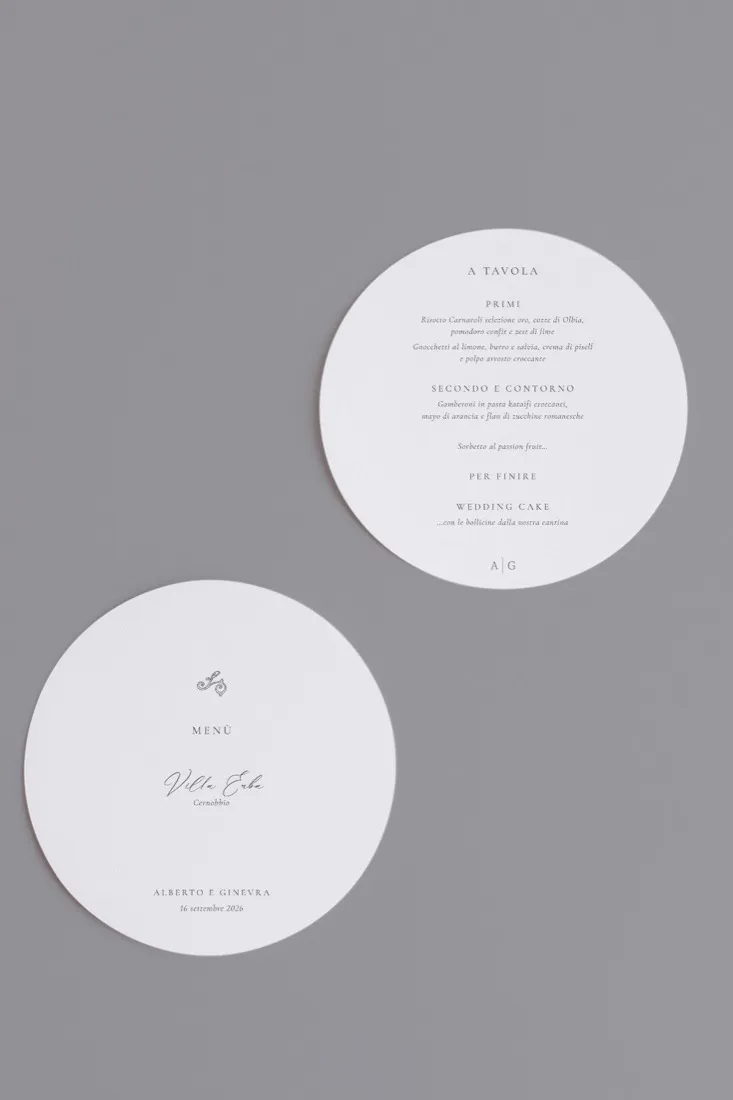 Menu Tondo