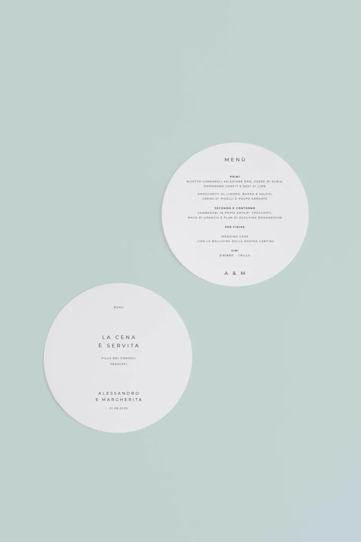 Menu Tondo
