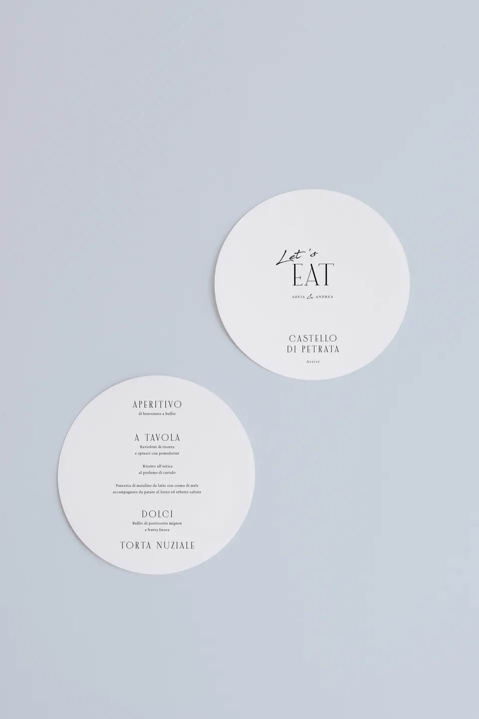 Menu Tondo Stile Times new romance