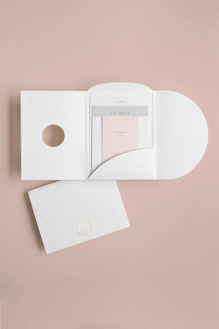 Partecipazione Cofanetto Pocket Fold Rounded