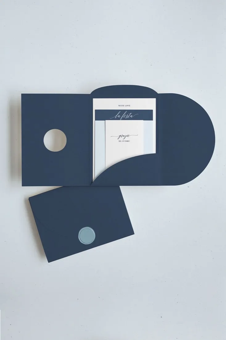 Partecipazione Cofanetto Pocket Fold Rounded