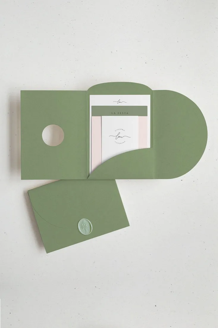 Partecipazione Cofanetto Pocket Fold Rounded