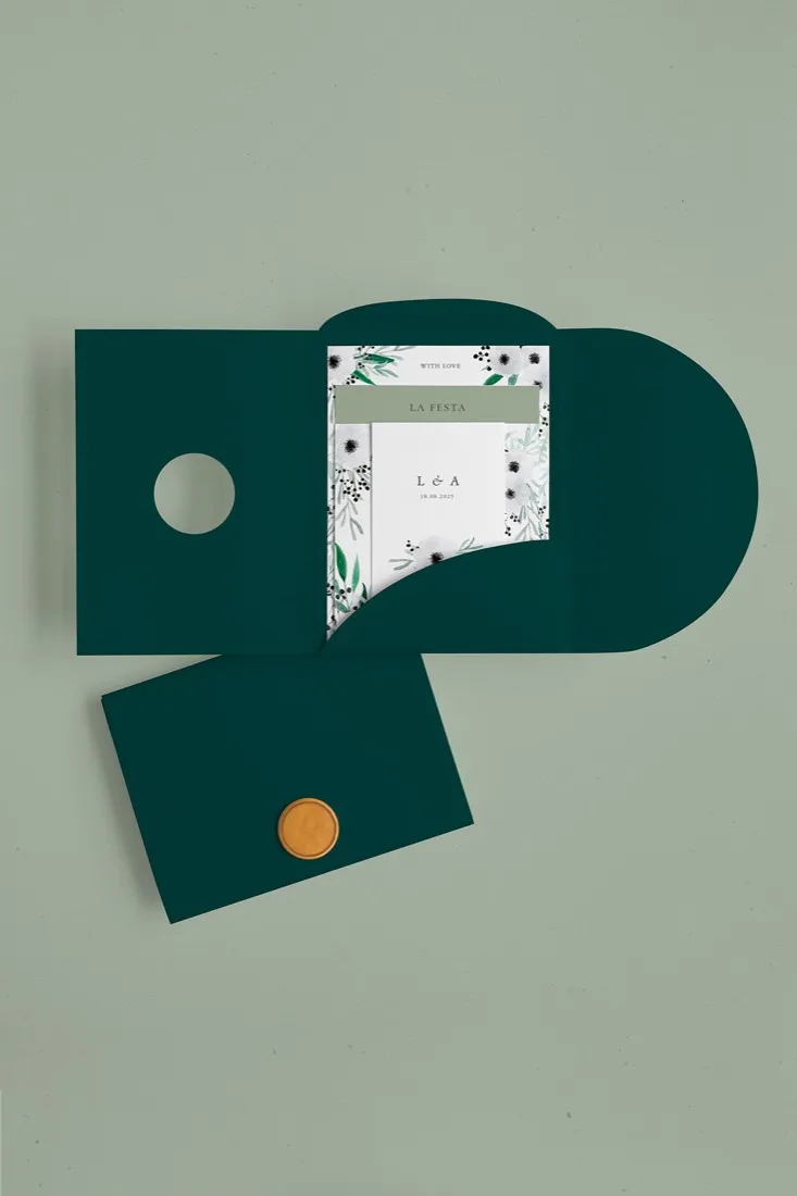 Partecipazione Cofanetto Pocket Fold Rounded