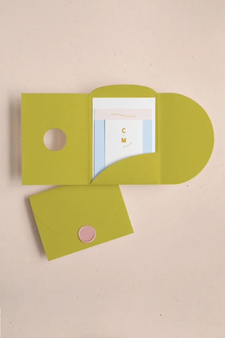 Partecipazione Cofanetto Pocket Fold Rounded