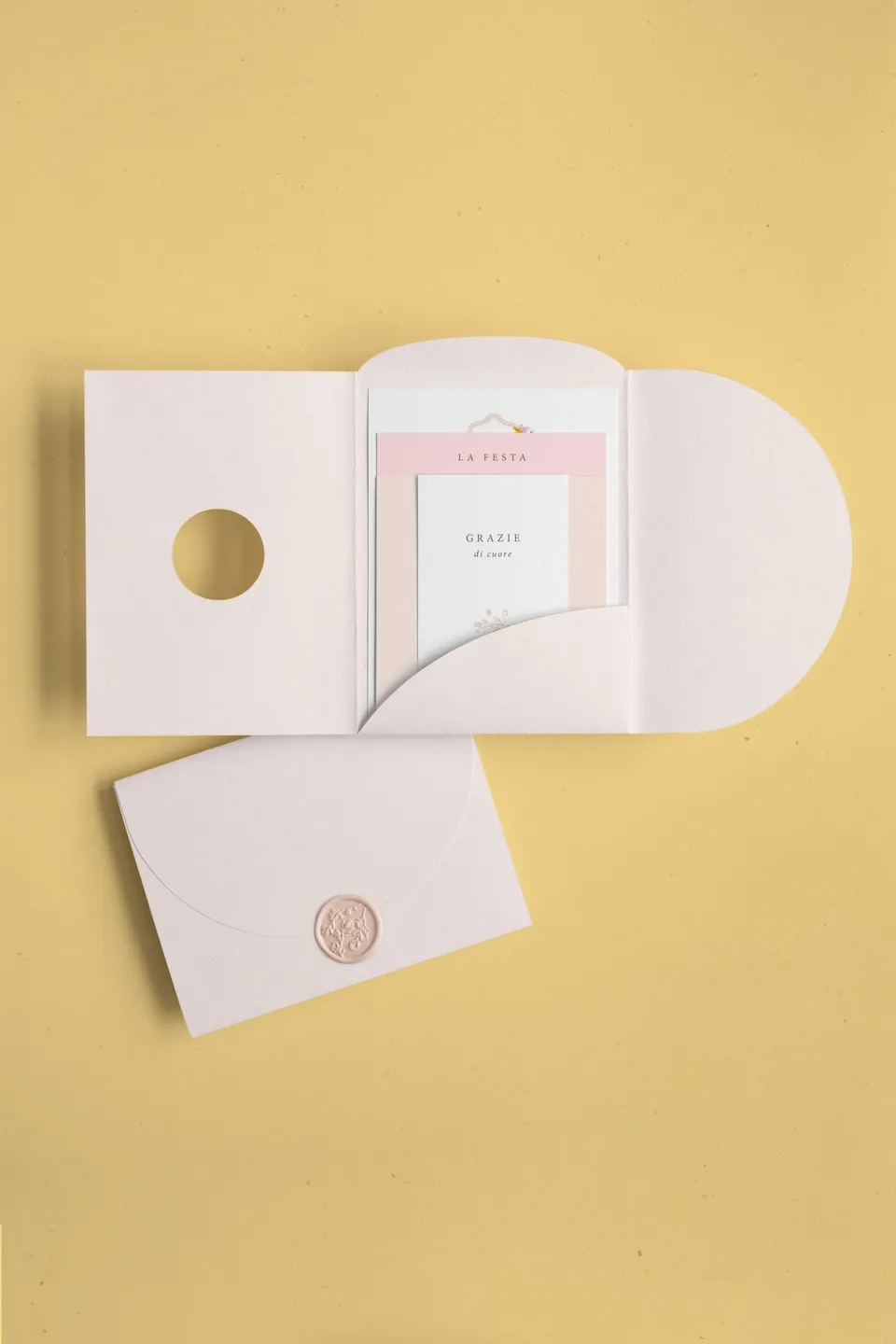 Partecipazione Cofanetto Pocket Fold Rounded