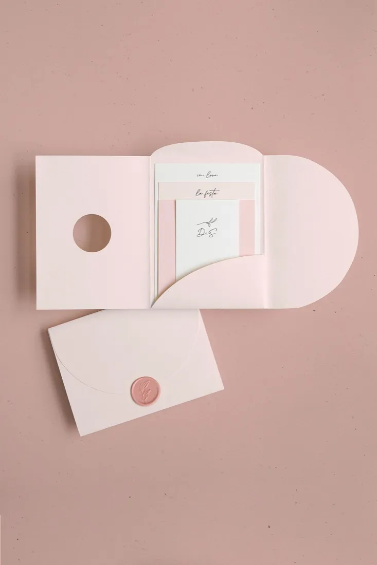 Partecipazione Cofanetto Pocket Fold Rounded
